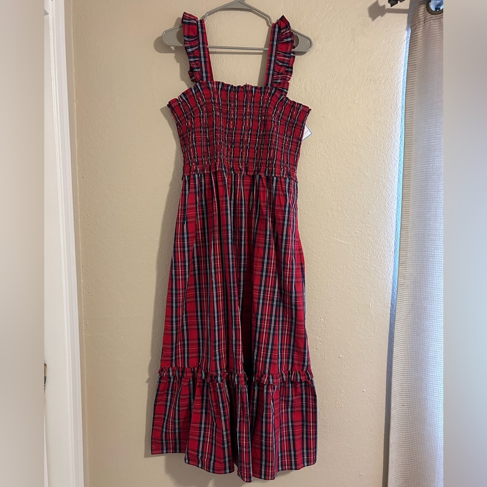 NWT Draper James Angie Plaid Holiday Dress